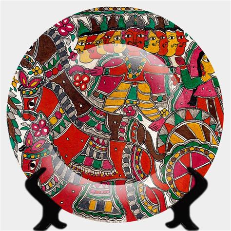 Buy Craftovationz Rare Handcrafted 3D Ceramic Designer Plate with Stand ...