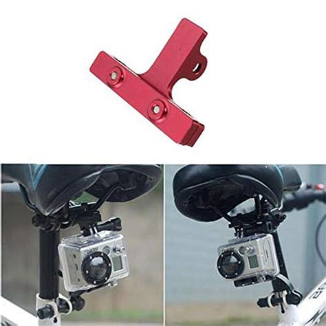 Aluminum Bike Bicycle Saddle Rail Camera Mount for cam Hero 2 3 3+ 4 ...