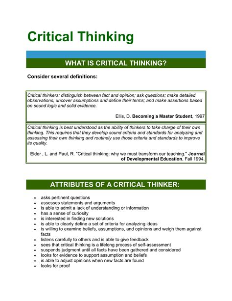 Image result for Critical Thinking Explained