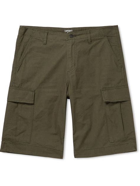 CARHARTT WIP - Cotton-Ripstop Cargo Shorts - Green Carhartt WIP