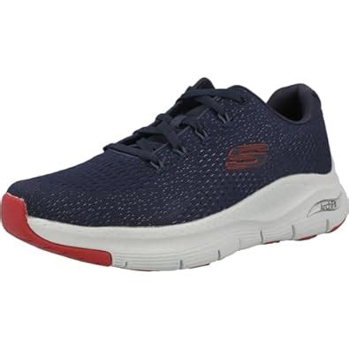Buy Skechers Men Arch Fit Takar Sneakers Navy/RED at Amazon.in