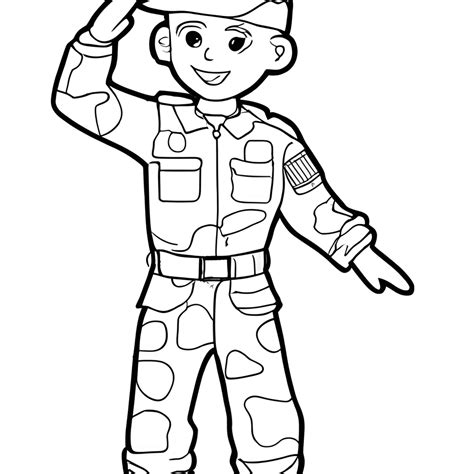 Army Guy Printable Coloring Pages [2025]