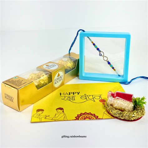 Infinity Evil Eye Rakhi Set – Rainbow Beams