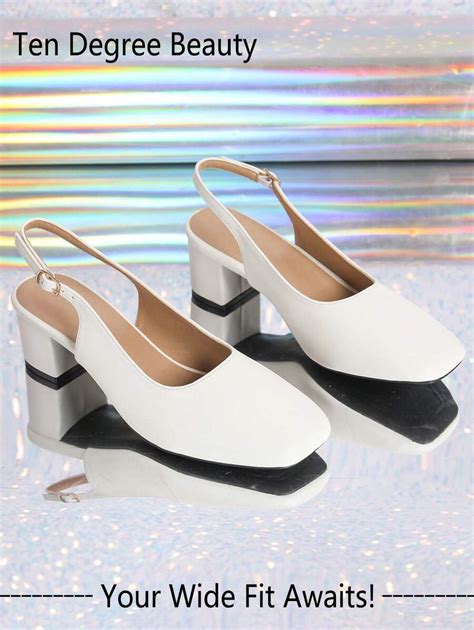 2025 Summer New Wide Fit Women Hollow Simple Elegant Chunky Heel Shoes ...