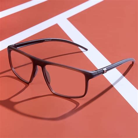 Matte Brown Full Rim Square Lenskart Air Essentials LA E000075-C2 ...