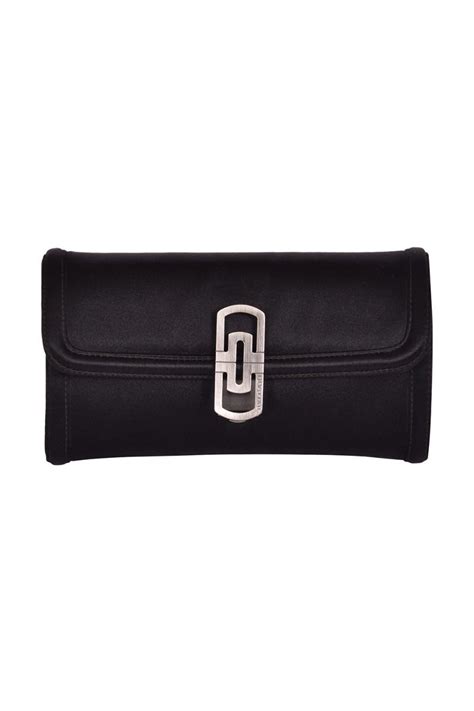 Bvlgariblack Satin Clutch