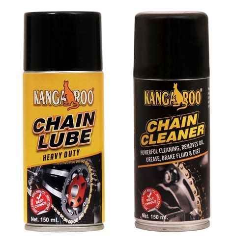 Kangaroo® Chain Lube & Chain Cleaner - 150 ML Each : Amazon.in: Car ...