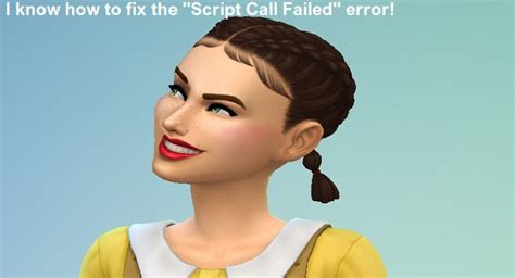 Image result for Script Call Failed Sims 4 Fix