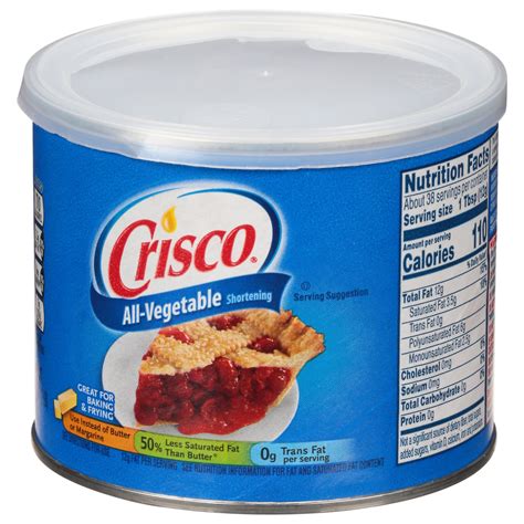 Crisco Shortening Equivalent at Rachel Morgan blog
