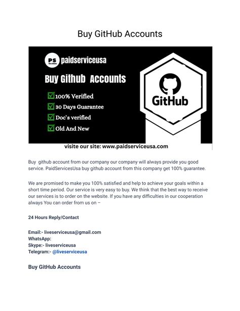 PPT - Buy GitHub Accounts PowerPoint Presentation, free download - ID ...