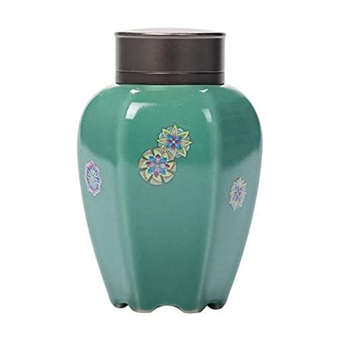 GJ729 Handmade Decal Double-layer Lid Ceramic Tea Jars Chinese Kung Fu ...