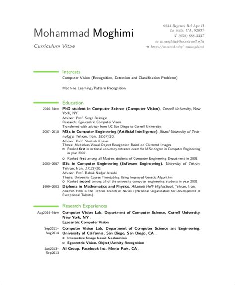 Computer Engineering CV Sample 的图像结果