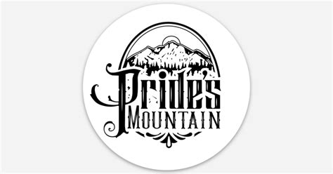 Prides Mountain 3x3 by Amanda Everett | Round stickers | Sticker Mule India