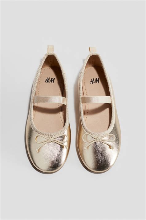 Ballet pumps - Gold-coloured - Kids | H&M IN