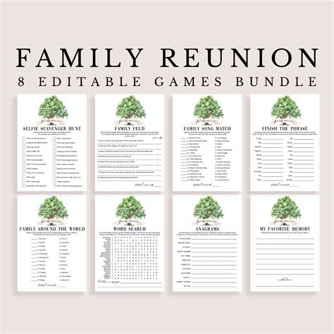 Family Gathering Games Bundle Fun Family Reunion Games for All Ages ...
