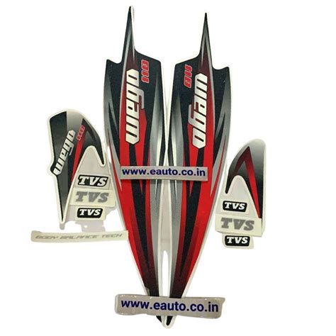 Graphics Sticker Set for TVS Wego 110 | Black Bike | Vinyl Decal Set