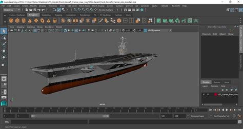 USS Gerald Ford Aircraft Carrier 3D | 3D Molier International