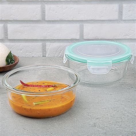 Buy La Opala Cook Serve Store 100% Borosilicate Glass Storage Container ...