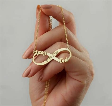 Infinity name and date pendant – handmadelovebytanya
