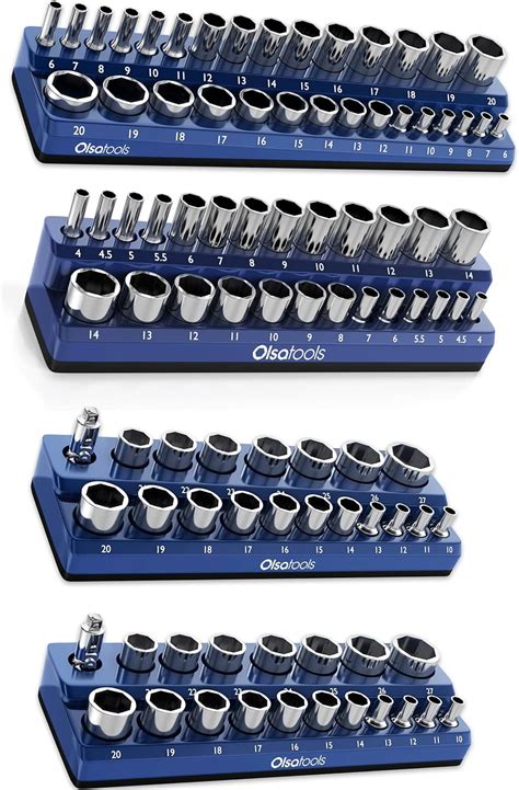 Olsa Tools Magnetic Socket Organizer Set | Metric India | Ubuy