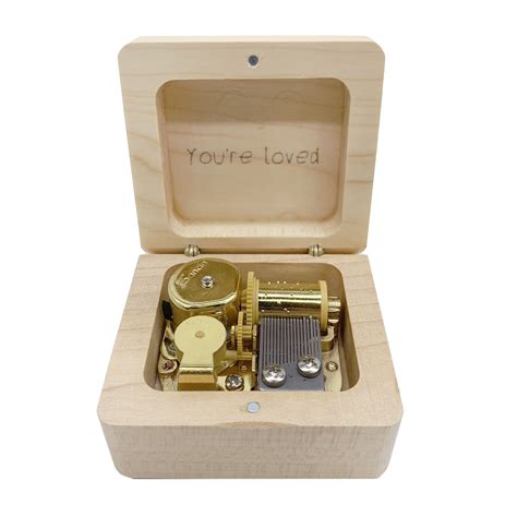 Personalised Engraved Wooden Musical Box - The Peppy Curator