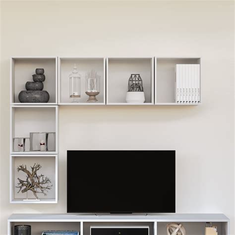 Buy Soho Large TV Unit with 6 Multipurpose Cases - White from Home ...