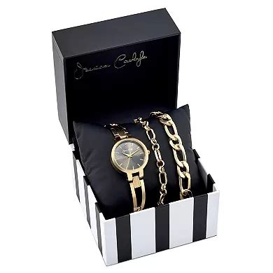 Jessica Carlyle Gold Tone Metal Analog Watch with Textured Dial ...