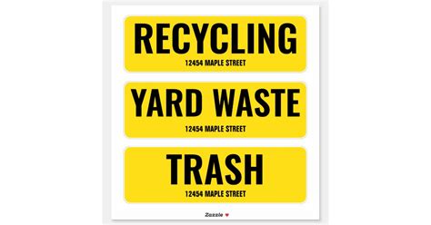 Image result for Yard Waste Stickers