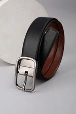 Buy Men Black Textured Casual Belt Online - 39944576 | Allen Solly