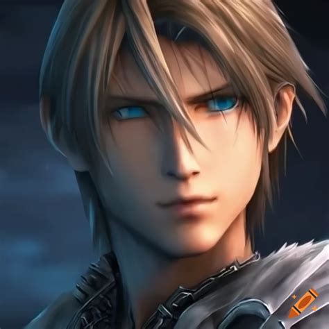 Character art of Squall from Final Fantasy VIII on Craiyon