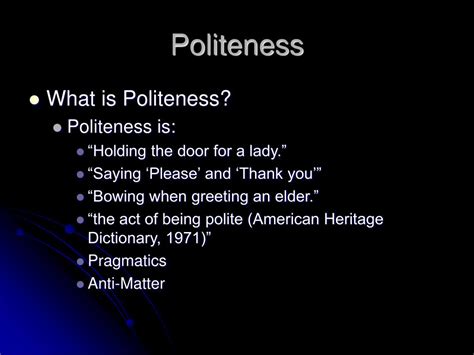 Image result for Politeness Definition