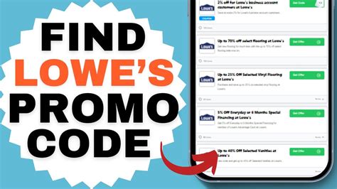 Lowe's Promo Code 的图像结果