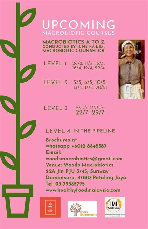 Macrobiotics food as medicine level 1 , 22A, Jalan PJU 3/43, Sunway ...
