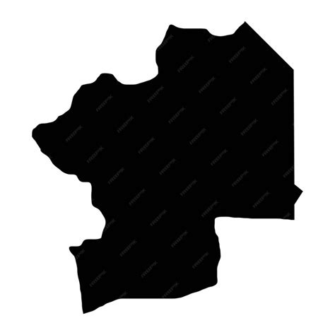 Mapa da Região Central da divisão administrativa do Togo Ilustração ...