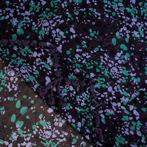 Buy Multi Color Printed Silk Stole with Tassels PRINTDUP/19 | FFAB