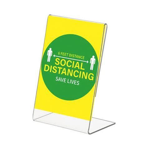 3.5x5 Slant Back Acrylic Sign Holder – Laser Cut Studio