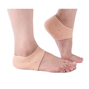DECORADDA Silicone Anti Crack Heel Pads Cushion Socks For Heel Swelling ...