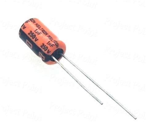 1uF 250V Electrolytic Capacitor - Keltron, 105, 1MFD, 105uF, 1 MFD ...