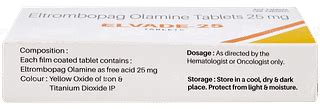 Elvade 25 Mg Tablet 7 - Uses, Side Effects, Dosage, Price | Truemeds