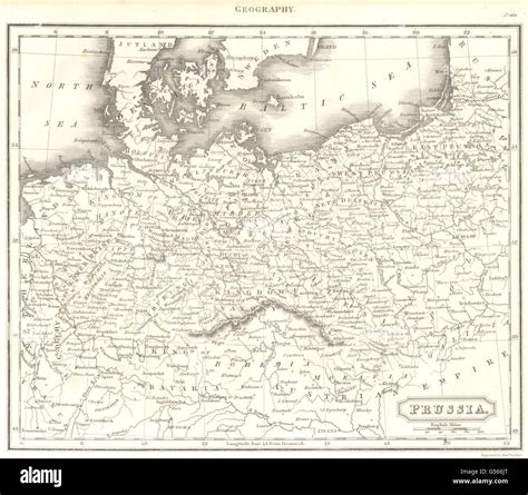 PRUSSIA: Central Europe. Bohemia. Poland. (Oxford Encyclopaedia), 1830 old map Stock Photo - Alamy