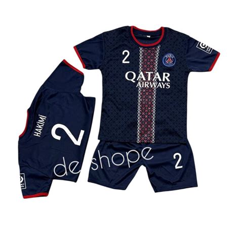 Children's football shirt set 1 to 14 years old hakimi haaland messi ...