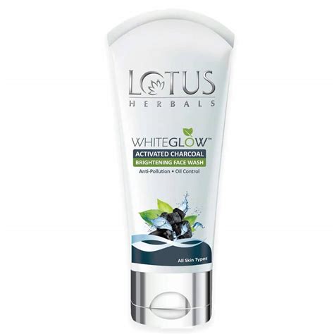 Lotus Herbals WhiteGlow Activated Charcoal Brightening Facewash ...