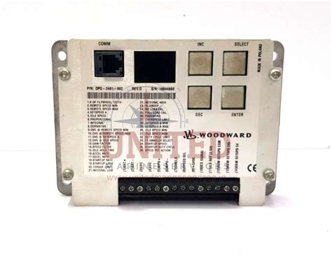 WOODWARD SPEED CONTROLLER DPG-2401-002 CUMMINS EFC ENGINES REV D ...
