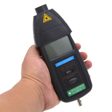 True Sense DT-2236C Contact and Non Contact 2 in 1 Digital Tachometer ...