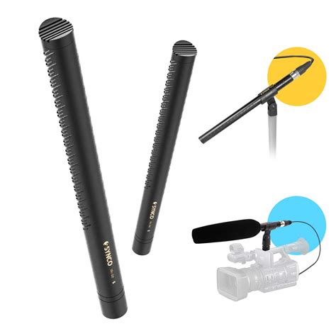 Shotgun Microphone, SYNCO MIC D2 Hyper Cardioid Directional Shotgun Mic ...