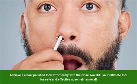 HANNEA Nose Wax Kit for Men & Women, Nose Hair Waxing Kit with 100g ...