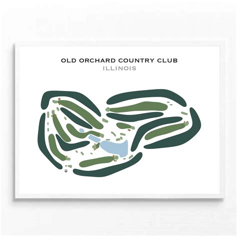 Buy the best printed golf course Old Orchard Country Club, Illinois