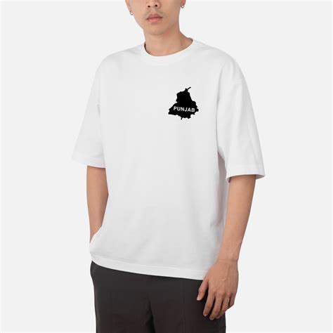 Buy Punjab Map Oversized T Shirt Online For Men India – Punjabi Adda