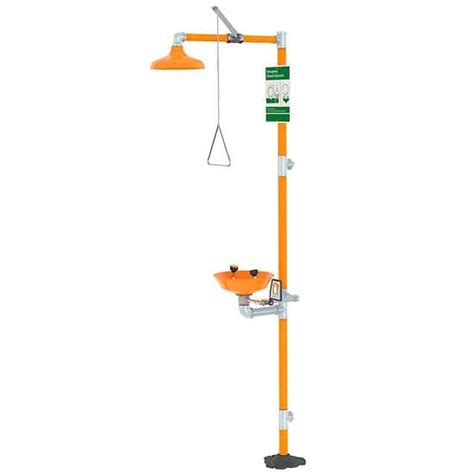 Guardian Equipment Combination Safety Shower with Eyewash, ABS Plastic ...