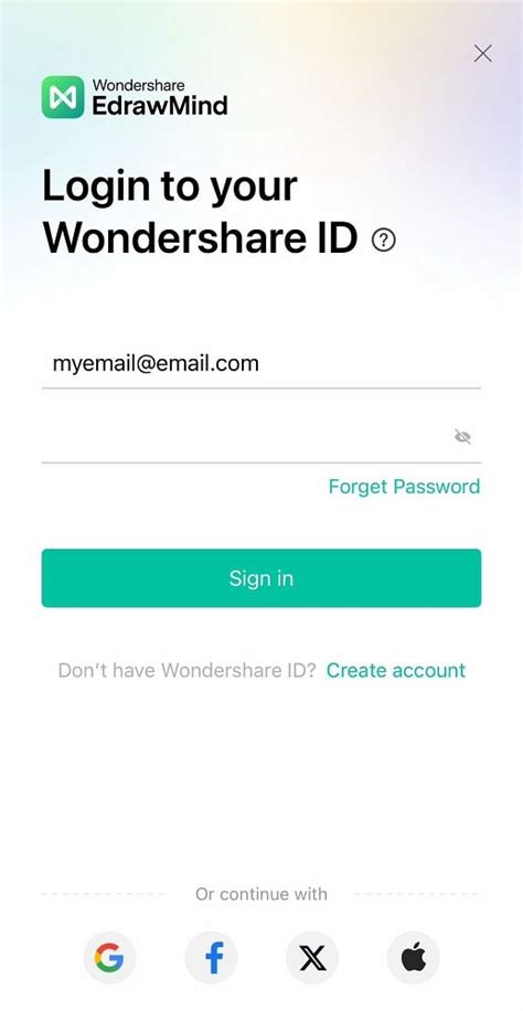 EdrawMind Mobile App Guide: Sign up and Login
